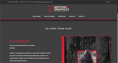 Desktop Screenshot of motionandgraphics.com